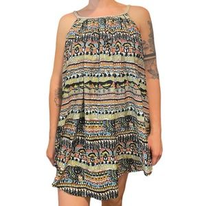 Vintage sleeveless patterned dress